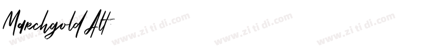Marchgold Alt字体转换 Marchgold Alt字体转换
